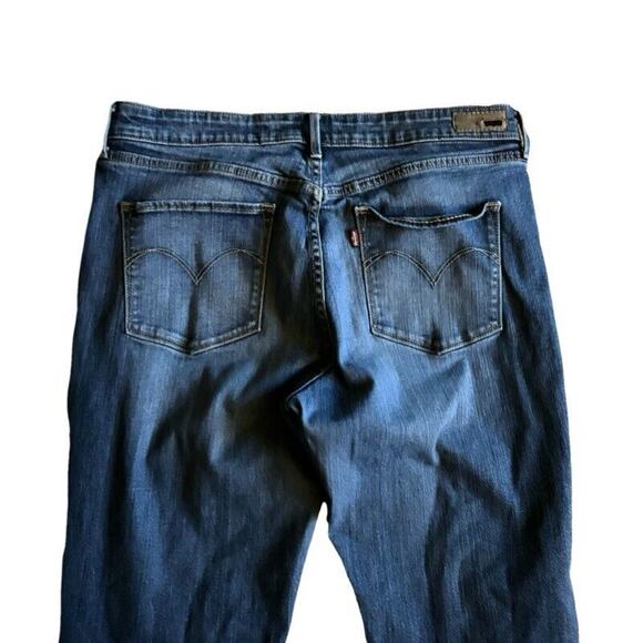 Levi’s Demi Curve Classic Rise Slim Leg Jeans Size 14/32 Faded Denim EUC - Picture 4 of 8